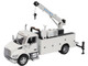 Kenworth T380 Auto Crane Titan 85 Body HC14 Crane Work Truck with Miller EnPak White Transport Series 1/50 Diecast Model Diecast Masters 71212