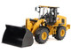 CAT Caterpillar 938 Wheel Loader with Operator Yellow High Line Series 1/50 Diecast Model Diecast Masters 85782