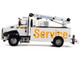 CAT Caterpillar CT660 Auto Crane Titan 85 Truck with Miller EnPak White Transport Series 1/50 Diecast Model Diecast Masters 85785