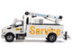 Kenworth T380 Auto Crane Titan 85 Truck with Miller EnPak White Transport Series 1/50 Diecast Model Diecast Masters 85786