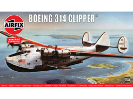Level 2 Model Kit Boeing 314 Clipper Flying Boat with 2 Scheme Options 1/144 Plastic Model Kit Airfix A04172V