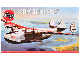 Level 2 Model Kit Boeing 314 Clipper Flying Boat with 2 Scheme Options 1/144 Plastic Model Kit Airfix A04172V