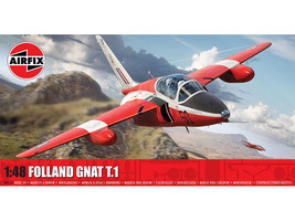Level 2 Model Kit Folland Gnat T 1 Fighter Aircraft with 2 Scheme Options 1/48 Plastic Model Kit Airfix A05123
