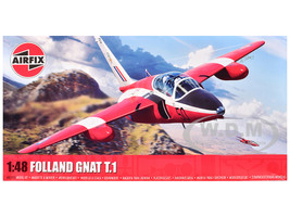 Level 2 Model Kit Folland Gnat T 1 Fighter Aircraft with 2 Scheme Options 1/48 Plastic Model Kit Airfix A05123