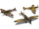 Level 2 Model Kit Supermarine Spitfire Mk I Fighter Aircraft with 3 Scheme Options 1/48 Plastic Model Kit Airfix A05126B