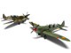 Level 2 Model Kit Supermarine Spitfire Tr 9 Fighter Aircraft with 2 Scheme Options 1/48 Plastic Model Kit Airfix A05143