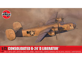 Level 3 Model Kit Consolidated B 24D Liberator Bomber Aircraft with 2 Scheme Options 1/72 Plastic Model Kit Airfix A09011