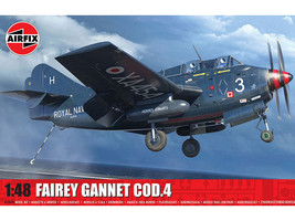 Level 4 Model Kit Fairey Gannet COD 4 Aircraft with 3 Scheme Options 1/48 Plastic Model Kit Airfix A11009