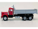 Peterbilt Dump Truck with Red Cab 1/87 (HO) Plastic Model Promotex 006252R
