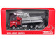 Peterbilt Dump Truck with Red Cab 1/87 (HO) Plastic Model Car Promotex 006252R