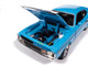 1972 Dodge Demon GSS Mecum Auctions Petty Blue with Black Stripes American Muscle Series 1/18 Diecast Model Car Auto World AMM1345