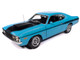 1972 Dodge Demon GSS Mecum Auctions Petty Blue with Black Stripes American Muscle Series 1/18 Diecast Model Car Auto World AMM1345
