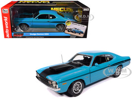 1972 Dodge Demon GSS Mecum Auctions Petty Blue with Black Stripes American Muscle Series 1/18 Diecast Model Car Auto World AMM1345