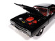 1969 Dodge Coronet Super Bee Muscle Car & Corvette Nationals MCACN Black with Red Interior American Muscle Series 1/18 Diecast Model Car Auto World AMM1347