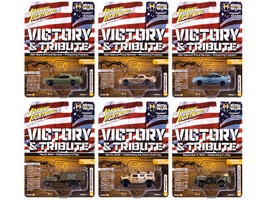 Military Set B of 6 pieces 2025 Release 1 Limited Edition Diecast Models Johnny Lightning JLML012B