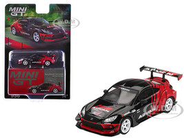 Toyota GR86 HKS TYPE R ADVAN RHD Right Hand Drive Black and Red 2022 Tokyo Auto Salon Limited Edition 1/64 Diecast Model Car Mini GT MGT00956