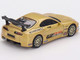 Toyota Supra A80 Top Secret GT 300 RHD Right Hand Drive Gold Metallic with Graphics Limited Edition 1/64 Diecast Model Car Mini GT MGT00961