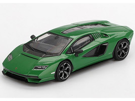Lamborghini Countach LPI 800 4 Verde Medio Green Limited Edition 1/64 Diecast Model Car Mini GT MGT00976