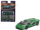 Lamborghini Countach LPI 800 4 Verde Medio Green Limited Edition 1/64 Diecast Model Car Mini GT MGT00976
