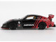 Mazda RX 7 LB Super Silhouette RHD Right Hand Drive Advan Black and Red Limited Edition 1/64 Diecast Model Car Mini GT MGT00983