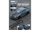 Nissan Skyline Top Secret GT R R32 RHD Right Hand Drive Stealth Gray with Carbon Hood 1/64 Diecast Model Car Inno Models IN64-R32TS-STGR