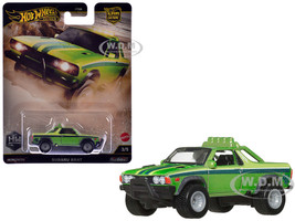 Subaru BRAT Utility Truck Green Metallic with Stripes HW Off Road Series Diecast Model Car Hot Wheels JBK72