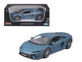 Lamborghini Temerario Matt Blue Metallic 1/18 Diecast Model Car Bburago 11052BL