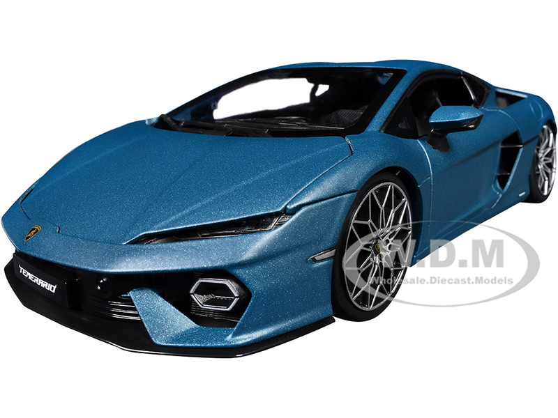 Lamborghini Temerario Matt Blue Metallic 1/18 Diecast Model Car Bburago 11052BL