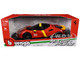 Ferrari SF90 Stradale Assetto Fiorano #50 Red with Black Top and Yellow Stripes Race Play Series 1/18 Diecast Model Car Bburago 16021RD
