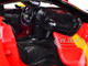Ferrari SF90 Stradale Assetto Fiorano #50 Red with Black Top and Yellow Stripes Race Play Series 1/18 Diecast Model Car Bburago 16021RD