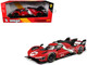 Ferrari 499P Modificata #24 Red with Italian Flag Stripes Racing Series 1/18 Diecast Model Car Bburago 16302