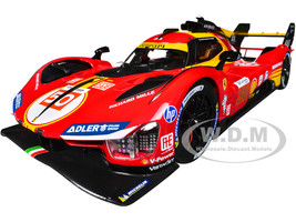 Ferrari 499P #50 Antonio Fuoco Miguel Molina Nicklas Nielsen Ferrari AF Corse Winner 24 Hours of Le Mans 2024 Racing Series 1/18 Diecast Model Car Bburago 16303