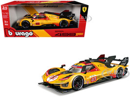 Ferrari 499P #83 Robert Kubica Robert Shwartzman Yifei Ye Ferrari AF Corse 24 Hours of Le Mans 2024 Racing Series 1/18 Diecast Model Car Bburago 16304