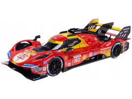 Ferrari 499P #50 Antonio Fuoco Miguel Molina Nicklas Nielsen Ferrari AF Corse Winner 24 Hours of Le Mans 2024 Racing Series 1/24 Diecast Model Car Bburago 26312