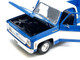 1974 Chevrolet C10 Cheyenne Super Pickup Truck Blue and White Special Edition Series 1/18 Diecast Model Car Maisto 31467BL