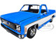 1974 Chevrolet C10 Cheyenne Super Pickup Truck Blue and White Special Edition Series 1/18 Diecast Model Car Maisto 31467BL