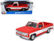 1974 Chevrolet C10 Cheyenne Super Pickup Truck Red and White Special Edition Series 1/18 Diecast Model Car Maisto 31467RD
