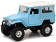 Toyota Land Cruiser FJ40 Light Blue with White Top Xtreme Off Road Series 1/24 Diecast Model New Ray 71526