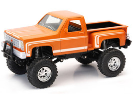 Chevrolet Sport Step Side Pickup Truck Orange with White Graphics Xtreme Off Road Series 1/30 Diecast Model New Ray NR71546