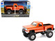 Chevrolet Sport Step Side Pickup Truck Orange with White Graphics Xtreme Off Road Series 1/30 Diecast Model New Ray NR71546