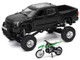 Toyota Tundra Pro Pickup Truck Black and Kawasaki KX 250 Motorcycle Green and White Xtreme Off Road Series 1/32 Diecast Models New Ray SS-54446