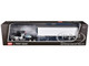 GMC General with 60 Flat Top Sleeper and 40 Vintage Refrigerated Trailer Black with Gray and White Stripes 1/64 Diecast Model DCP/First Gear 60-1923