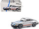 Singer 964 Silver Metallic with Blue and Red Stripes 1/64 Diecast Model Car Pop Race PR640188