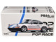 Singer 964 Silver Metallic with Blue and Red Stripes 1/64 Diecast Model Car Pop Race PR640188