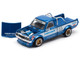 Datsun Pandem 620 Pickup Truck #66 Blue Metallic with White Stripes and Graphics 1/64 Diecast Model Car Pop Race PR640217