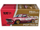 Datsun Pandem 620 Pickup Truck #41 Red Metallic with White Stripes and Graphics "2025 Thailand Diecast Expo 1/64 Diecast Model Car Pop Race PR640283