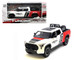 2023 Toyota Tundra TRD 4x4 Pickup Truck White and Red with Black and Gray Stripes with Sunroof and Wheel Rack Limited Edition to 2400 pieces Worldwide 1/24 Diecast Model Car H08555-MJS03