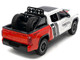 2023 Toyota Tundra TRD 4x4 Pickup Truck White and Red with Black and Gray Stripes with Sunroof and Wheel Rack Limited Edition to 2400 pieces Worldwide 1/24 Diecast Model Car H08555-MJS03