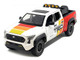 2024 Toyota Tacoma TRD Off Road Edition Pickup Truck White and Red with TRD Stripes with Sunroof and Wheel Rack Limited Edition to 2400 pieces Worldwide 1/24 Diecast Model Car H08778-MJS01