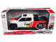 2024 Toyota Tacoma TRD Off Road Edition Pickup Truck White and Red with TRD Stripes with Sunroof and Wheel Rack Limited Edition to 2400 pieces Worldwide 1/24 Diecast Model Car H08778-MJS01